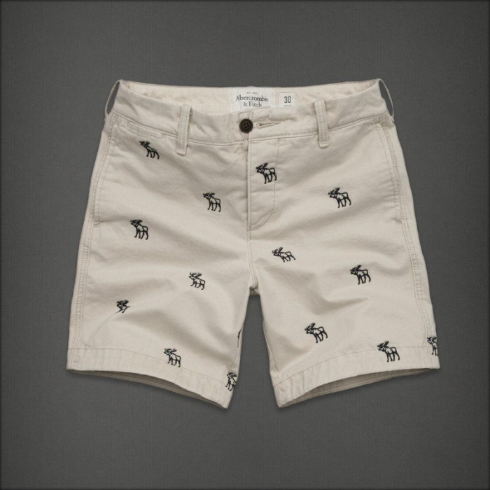 Abercrombie Fitch Hombres Preppy Encajar Patalón Corto AF7461